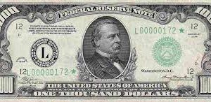 $ 1,000.00 Donation